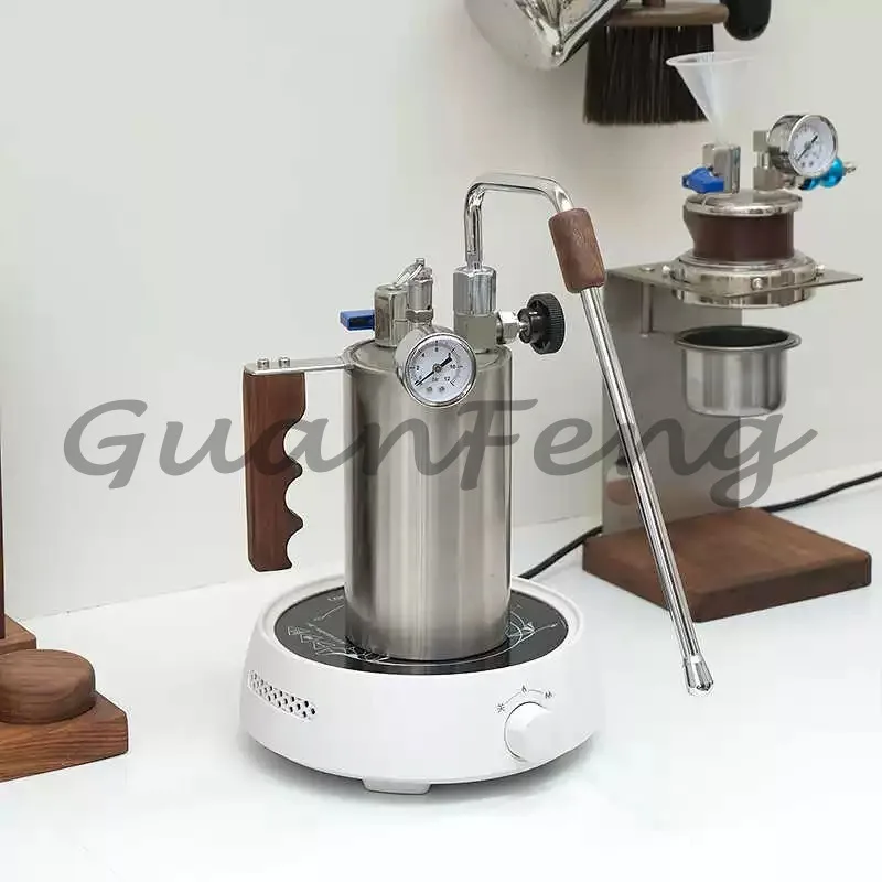 Outdoor Camping Steam Milk Frother, Coffee Latte Art Frother, Stainless Steel Direct Fire Milk Frother, Household Use