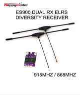 HappyModel ES900 DUAL RX ELRS Diversity Receiver 915MHz / 868MHz Built-in TCXO for RC Airplane FPV Long Range Drones DIY Parts