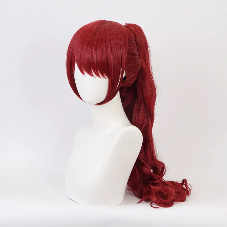 THE ROYAL P5R Ayaka Kasugaya Cosplay Wig With Large Tiger Clips In Red Micro