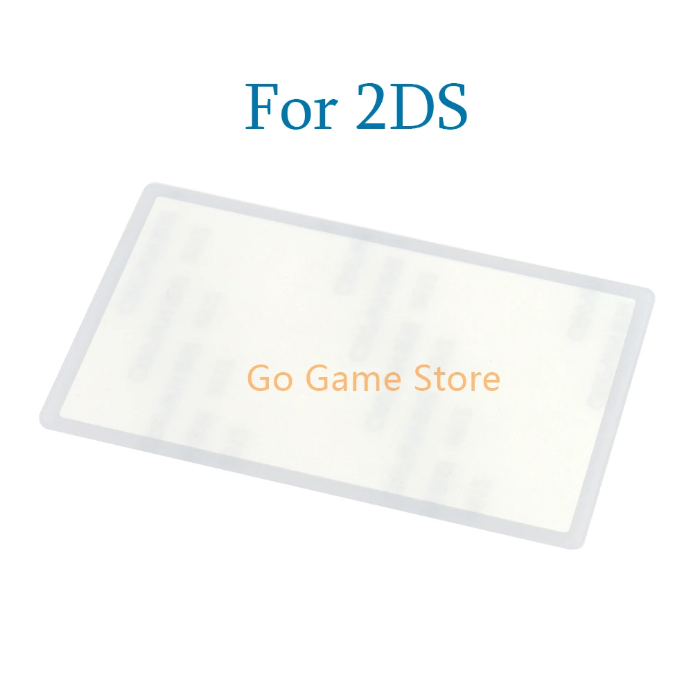 1pc For Nintendo 2DS New Black White Top Upper LCD Screen Lens Plastic Panel Cover with Adhesive