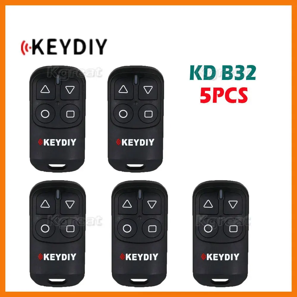 5pcs KEYDIY KD B32 General Garage Door Remote Key 4 Buttons for KD900 URG200 KD-X2/KD MINI KD200 MINI Remote Key Programmer