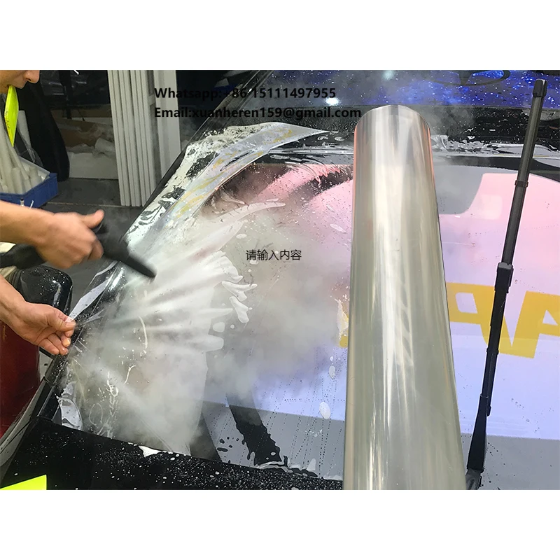 

7mil Windshield Protection Film Transparent Anti Shatter Glass Safety Security Car Window Glass Armor Film for Car Body