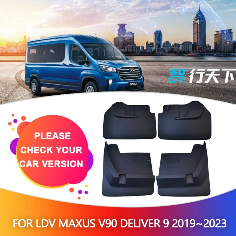 Car Mudguards for LDV Maxus V90 Deliver eDeliver 9 2019~2023 Mudflaps Fender Part Mud Flap Splash Flares Guards Cover Accessorie