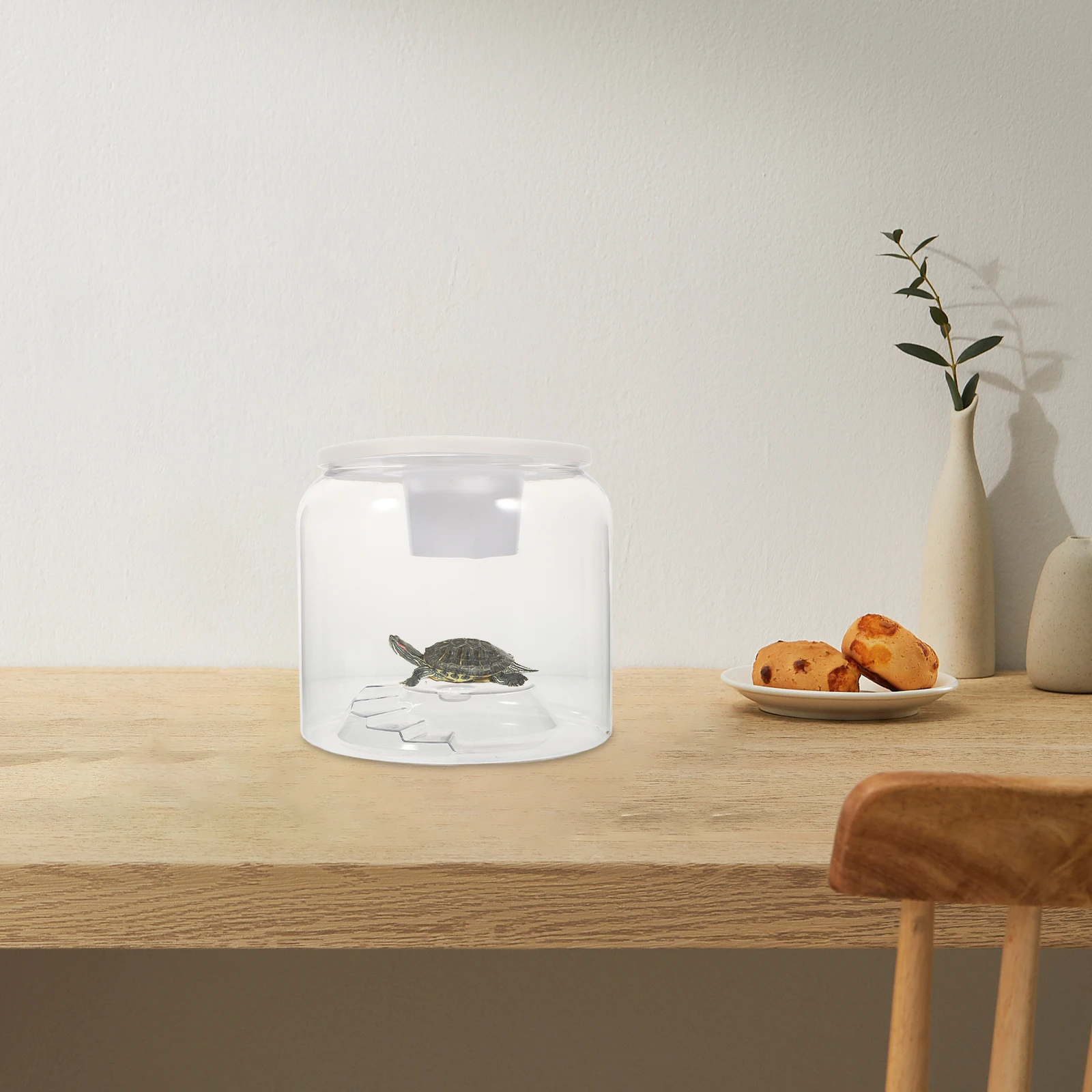 

Transparent Tank With Lid Large Capacity Reptile Enclosure For Lizards Crabs Plastic Aquarium