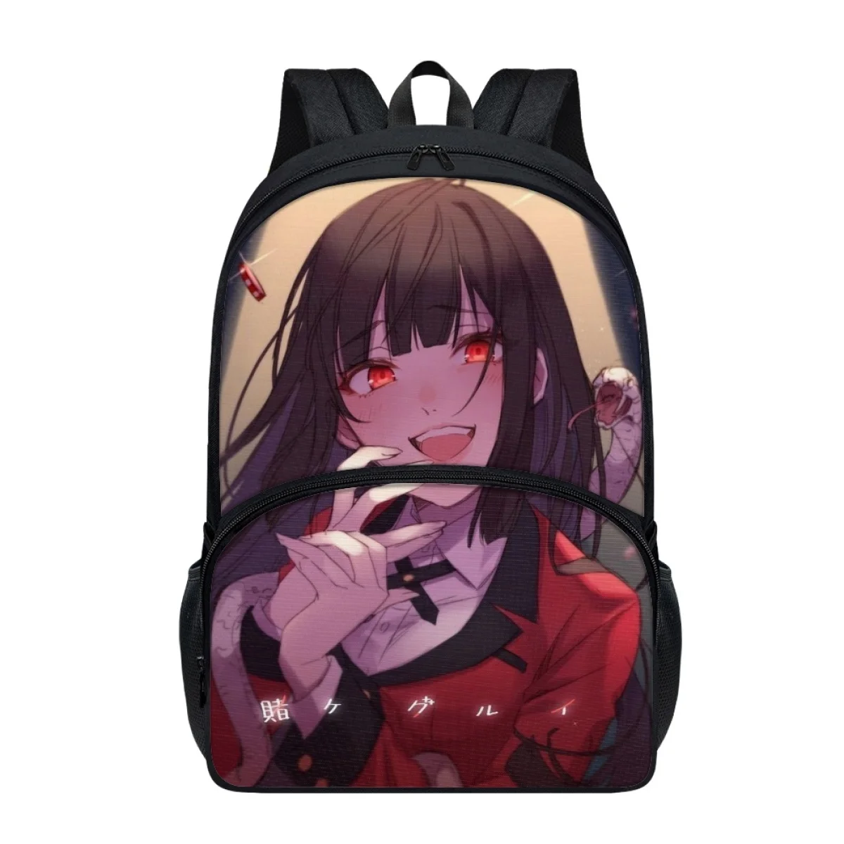 FORUDESIGNS Kakegurui Designs Junior High Schoolbags Popular Multi-Pockets Backpacks Waterproof Bookbags Rucksack  Large