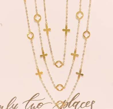 

au750 jewelry real gold 18k chain necklaces for women fine gold necklace 40-45cm adjustable