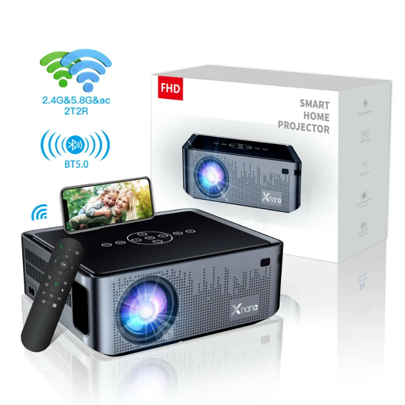 

Yinzam X1 Pro Video Projector 4K 8K Android 9.0 400 ANSI Home Cinema Projectors 2GB 16GB Voice Control Smart Projector Wifi