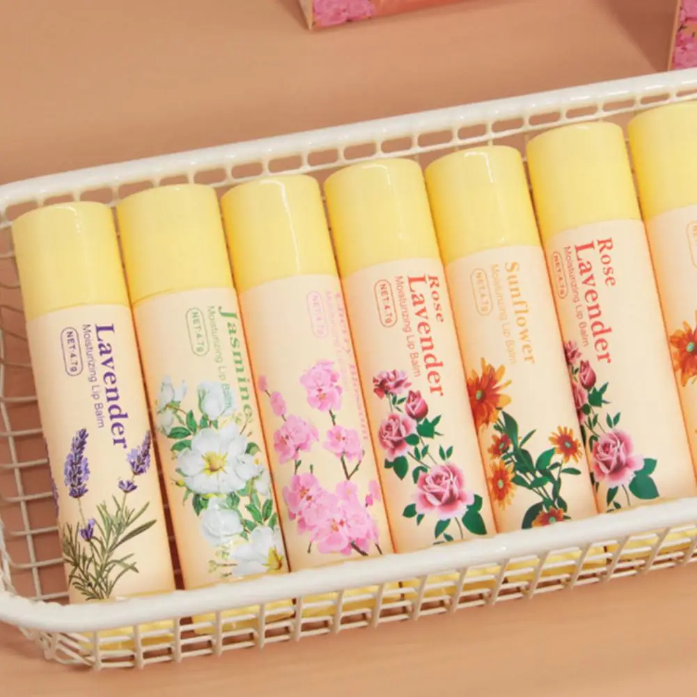 5-шт. Бальзам для губ, увлажняющий, против высыхания и растрескивания, удаление омертвевшей кожи, набор увлажняющих и меняющих цвет бальзамов для губ Dudu.