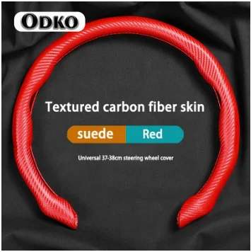 Car Suede Steering Wheel Cover Sweat-absorbin For Opel Corsa Astra Insignia Vectra Meriva Zafira Mokka Grandland