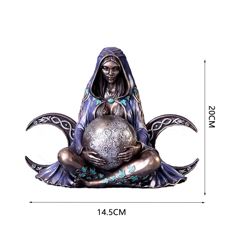 New Mother Earth Art Statue Millennium Gaia Statue Mother Earth Statue Desk Resin Charm Statue Mother Earth Goddess Home Decor
