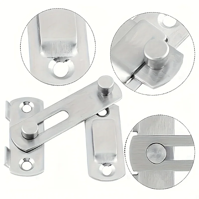 Stainless steel door lock guard - Industrial grade, sturdy and durable, safe image 3