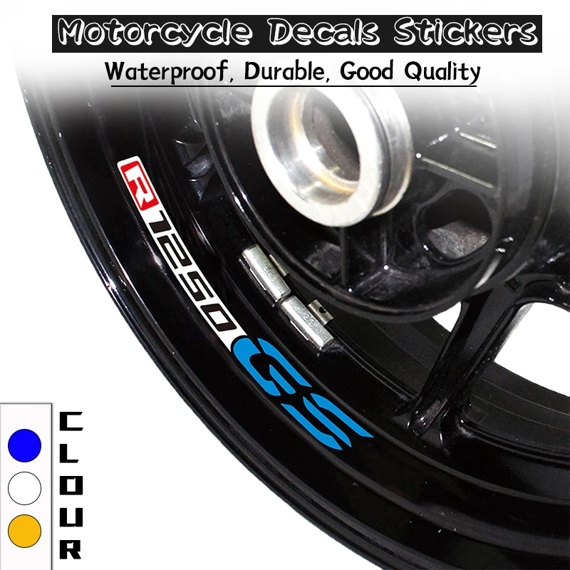 

New Motorcycle Wheel Reflective Sticker For BMW R1250GS HP Adventure Rim Hub Stripe Tape Waterproof Decoration Decals r1250gs hp