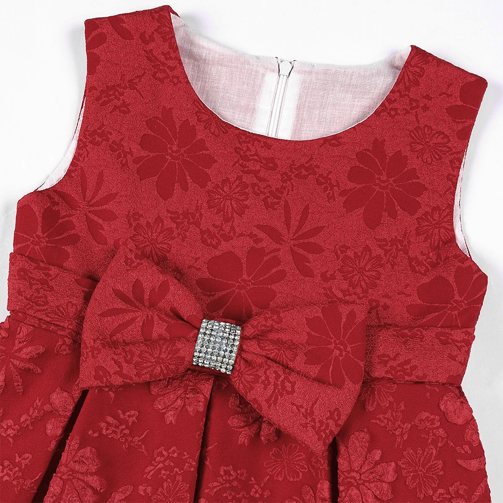 Cross-border summer new girls\' princess dress Children\'s sleeveless bow sequin Pompadour runway show clothing