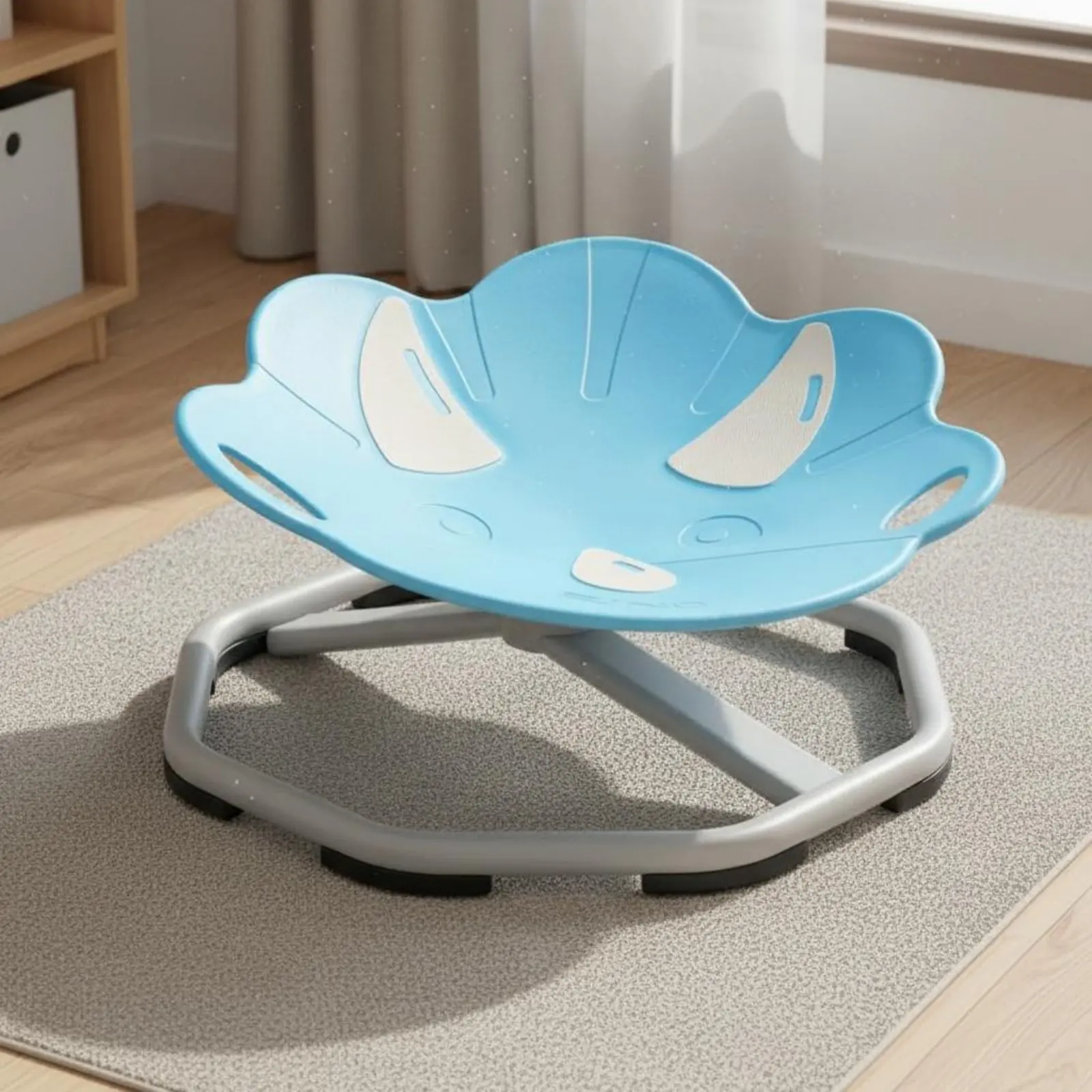 perceptual-training-chair-vestibular-system-development-dinosaur-shaped-rotating-seat-kids-toy-sleek-rounded-handles