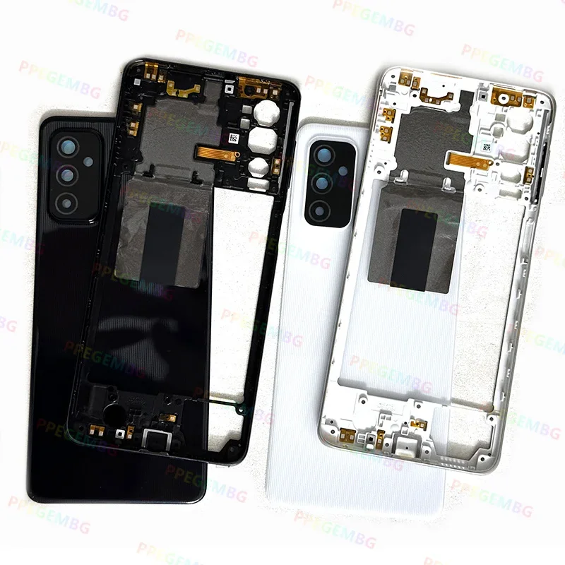 M52 5G M526 For Samsung Galaxy M52 Battery Case Housing Chassis Middle Frame Back Rear Cover Lid Panel  Camera Lens Repair Parts