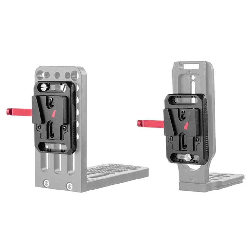 Piastra batteria con attacco a V per batterie con attacco a V. Rimuovi fotografia portatile per esterni