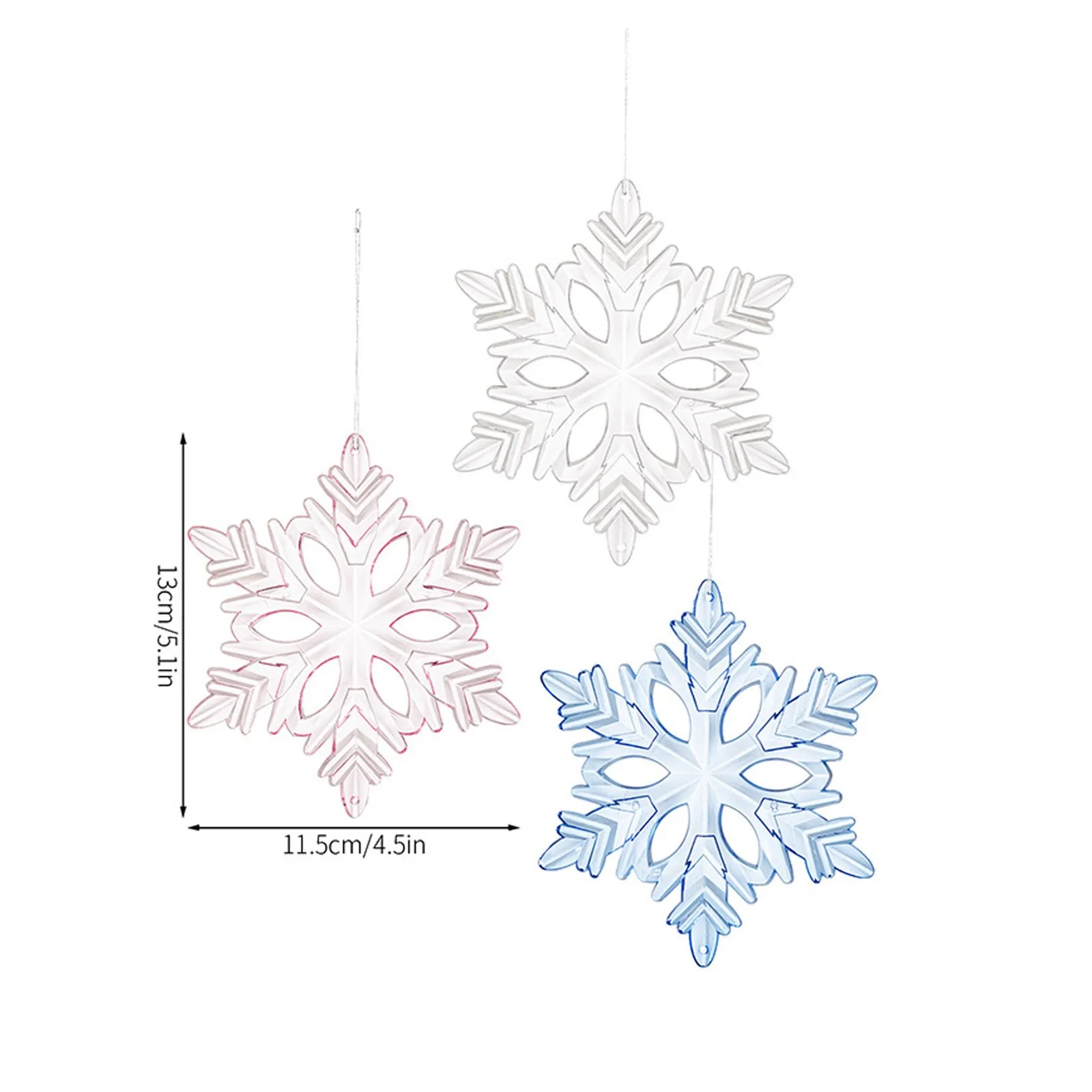Christmas Pendant Crystal Snowflake Star, Sparkly Crystal Ornaments For Christmas Tree, Beautiful Christmas Hanging Decorations