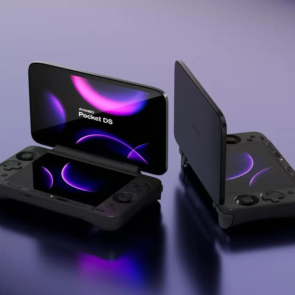 AYANEO POCKET DS Handheld Game Console 1080P OLED Screen 8000mAh