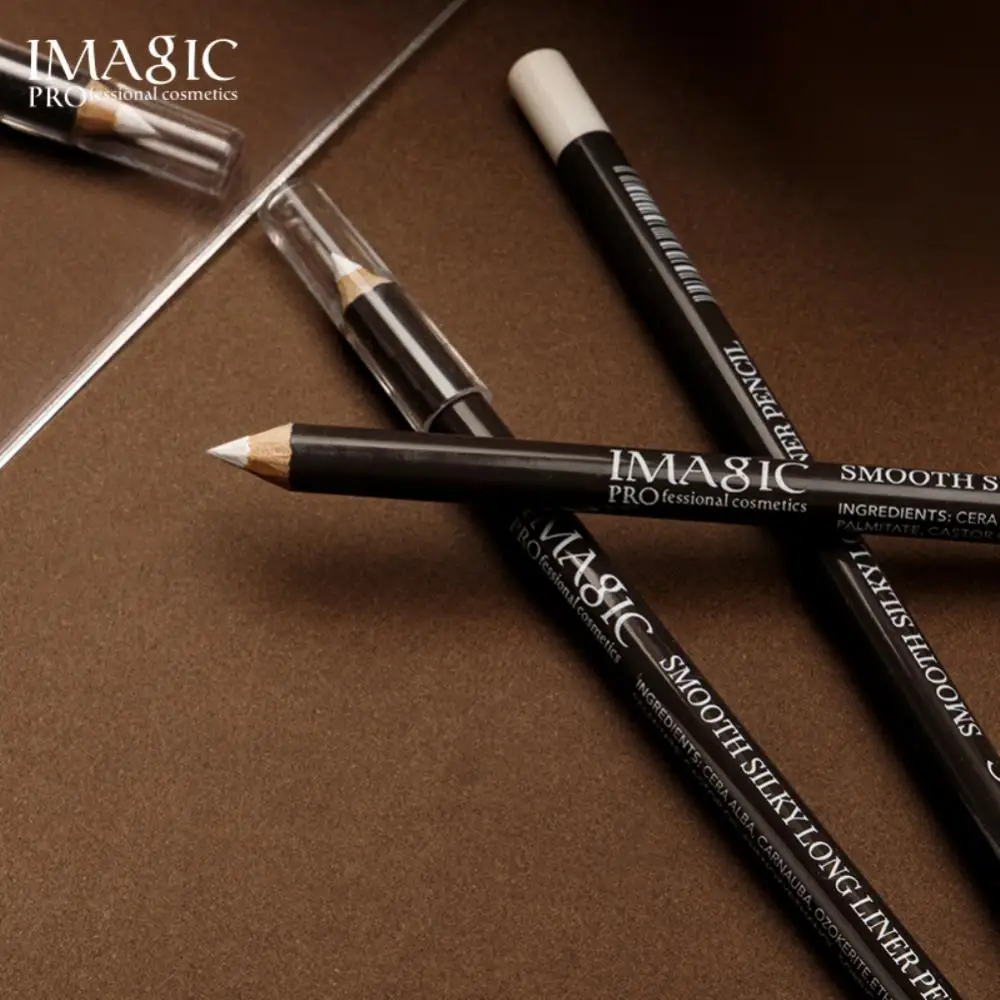 Stylo Eyeliner Résistant à l'Eau et aux Taches, Poteau en Bois, Résistant à l'Eau, Durable, Blast ic, Haut de Gamme, Le Plus Chaud, Mascara, Ligne Blanche