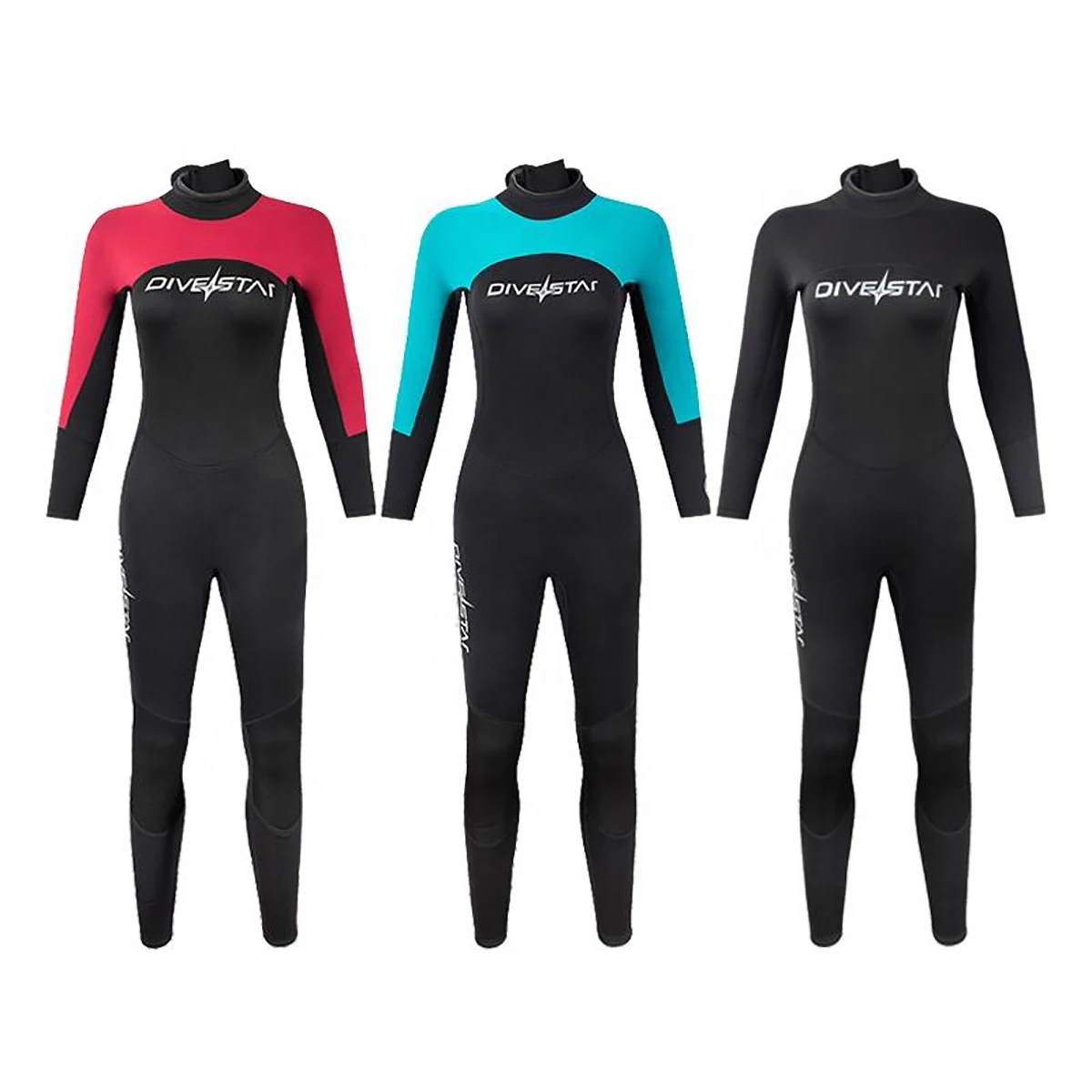 

Women's 3mm Neoprene Snorkeling Suit Warm Anti-Jellyfish Cold-Proof One-Piece Back Zipper Wetsuit For Swimming Drifting Surfing
