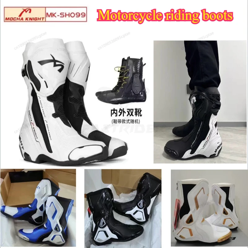 CE Certified Motorcycle Racing Boots Supertech Professional Offroad Motocross Shoes