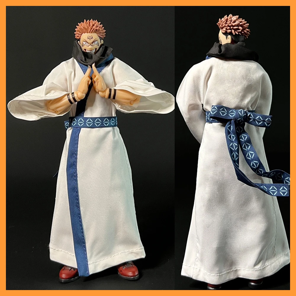 【Wysokiej jakości] SHF 1/12 Scale Jujutsu Kaisen Ryomen Sukuna biały szlafrok akcesoria do 6 "figurki figurki modelu ciała (tylko ubrania)