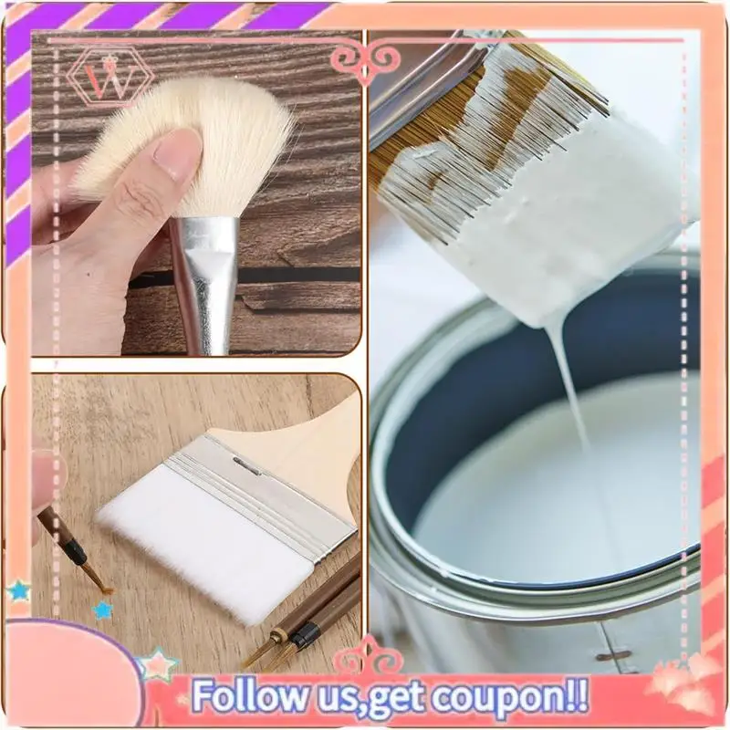 

AT84-11 шт. Кисти для остекления, деревянные кисти для керамической глазури для керамики, акрила, набор художественных кистей для рисования художников