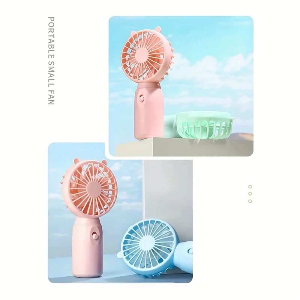 Handheld Fan Mini Cooling Fan Creative Battery Version Mute Cooler Outdoor Office Dormitory Cooling Device Battery Not Inclued view 2