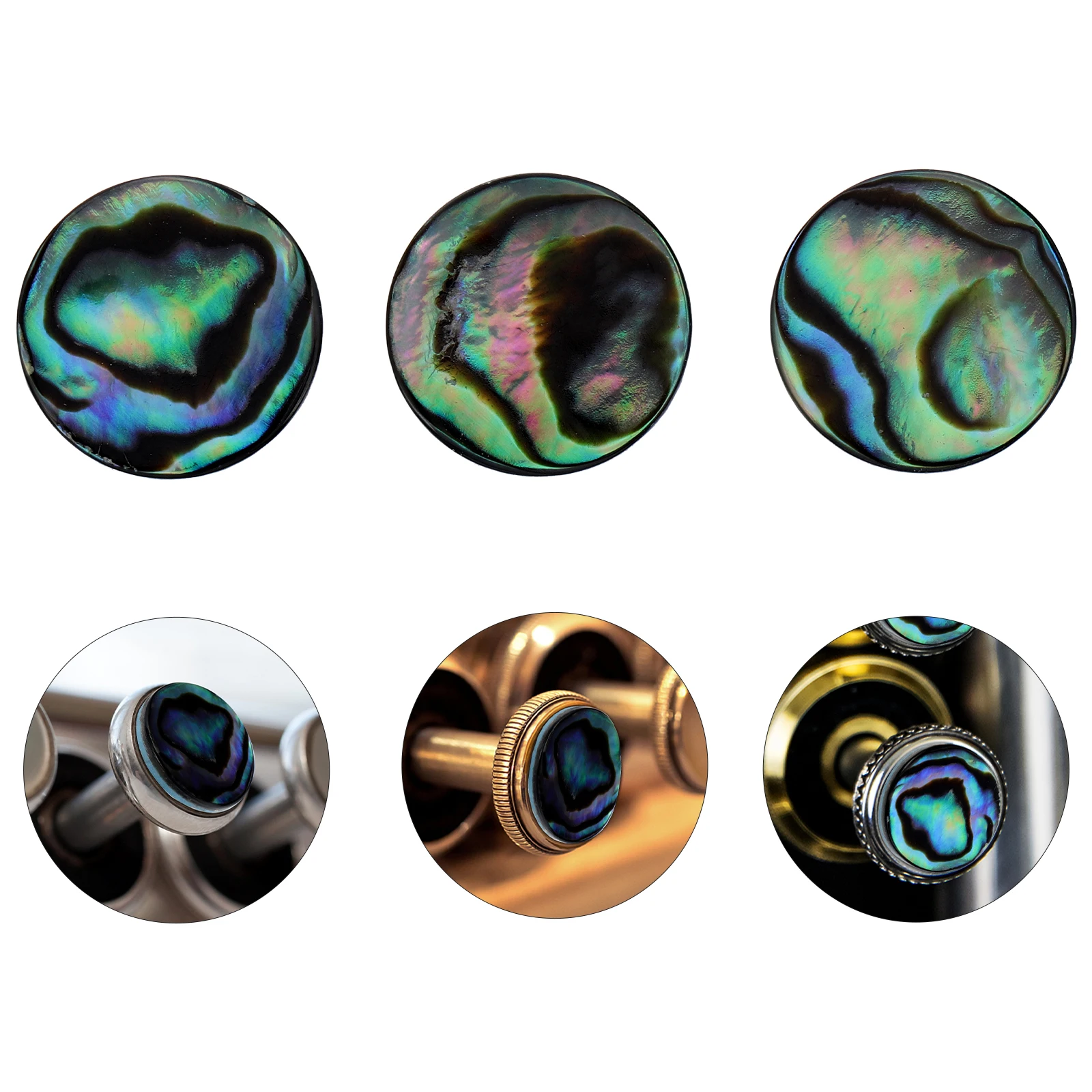 

Colorful Abalone Small Finger Button for Trumpet Cap Trumpet Cap Durable Instrument Finger Button Musical Gift