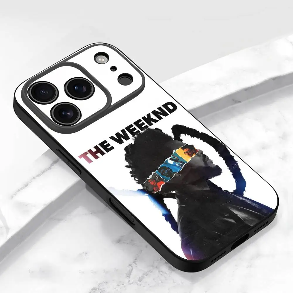 Casing HP T-The Weeknd Hurry Up Tomorrow XO untuk iPhone 17,16,15,14,13,12,11,Pro,Max,Plus,E,Air,Mini Pelindung Hitam