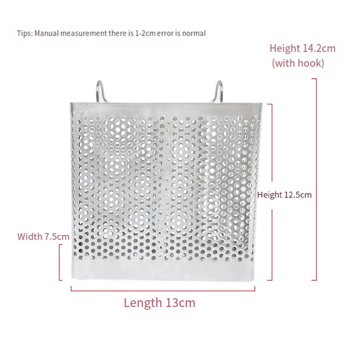 ABJZ 2PCS สแตนเลสสตีลผู้ถือตะเกียบแขวนช้อนส้อมตะกร้าอบแห้งบนโต๊ะอาหาร Drainer พร้อมตะขอเครื่องครัว