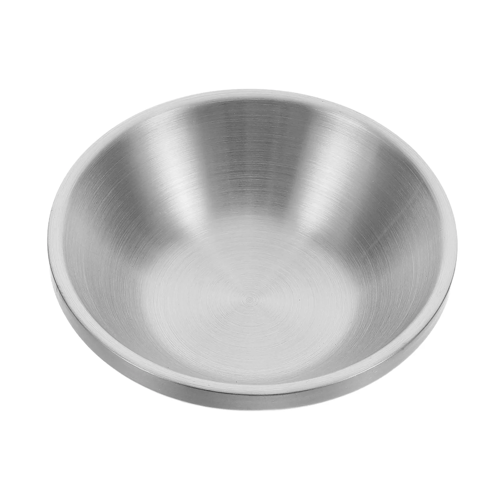 Cuenco pequeño de acero inoxidable, cuencos de cocina gruesos, plato de inmersión para preparación de condimentos de sopa pulida para el hogar y comercial