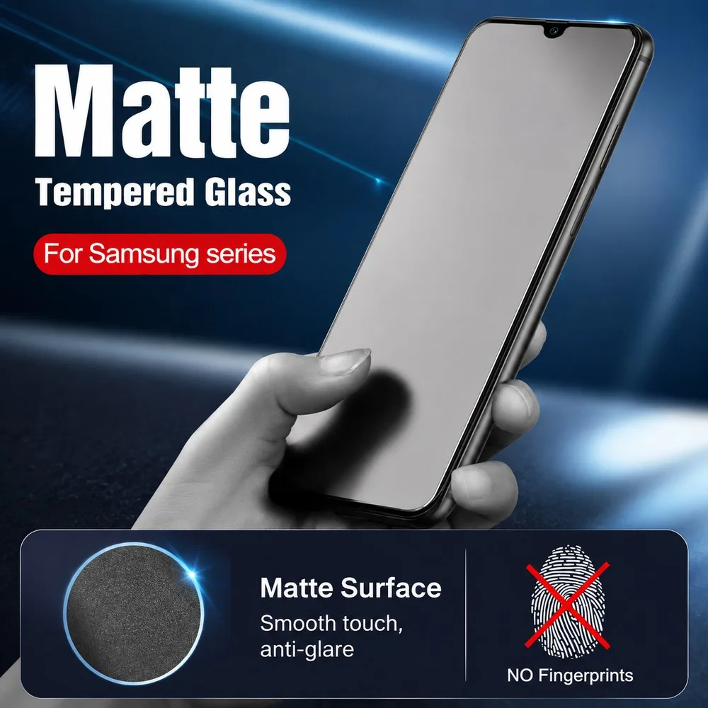 3PCS Matte Tempered Glass For Samsung Galaxy A32 5G A33 5G A34 A35 Anti Glare Screen Protector For Samsung Galaxy A36 A37 A51