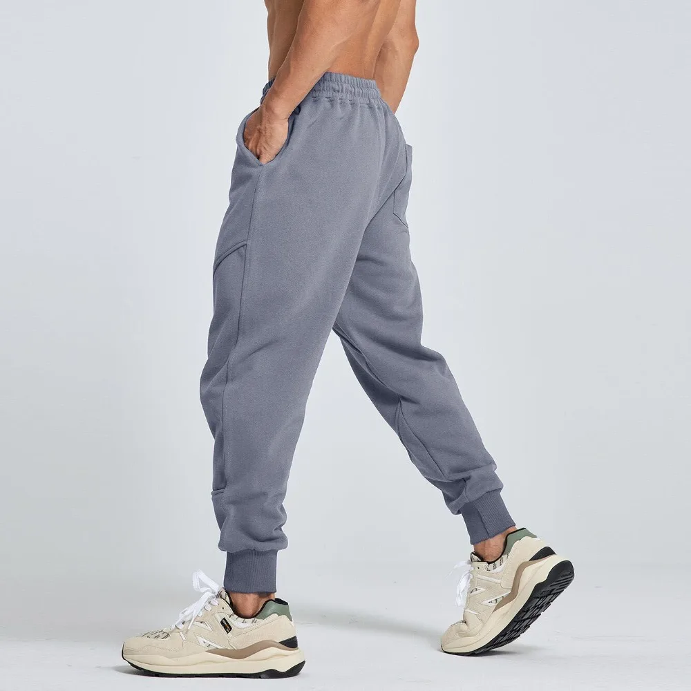 Squat Splicing Sports Pants Men's Invisible Open Crotch Outdoor Sex Loose Casual Sweatpants Running Training Fitness Trousers
