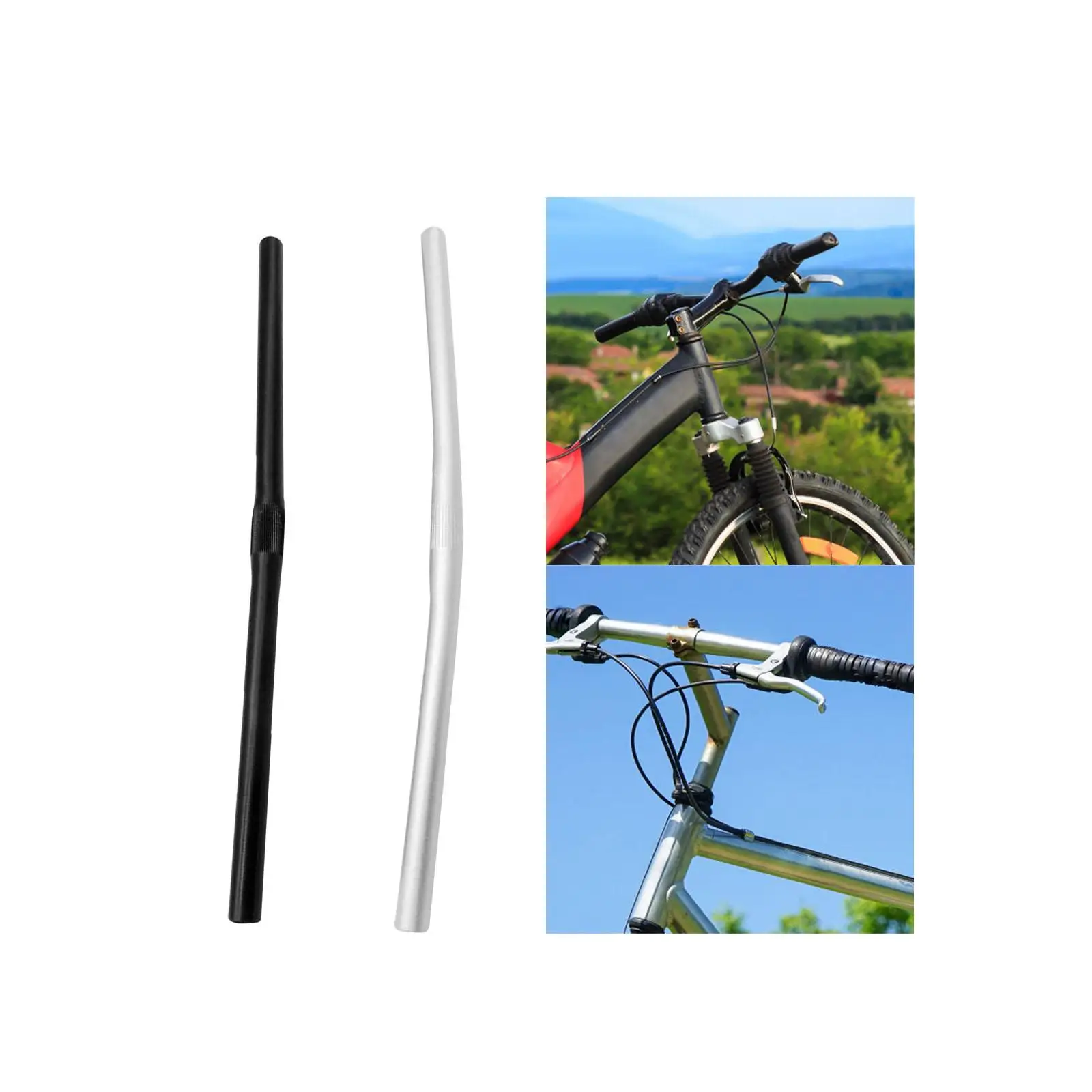 مقود من سبائك الألومنيوم للدراجات الجبلية والطرق 25.4 مم 540 مم #1