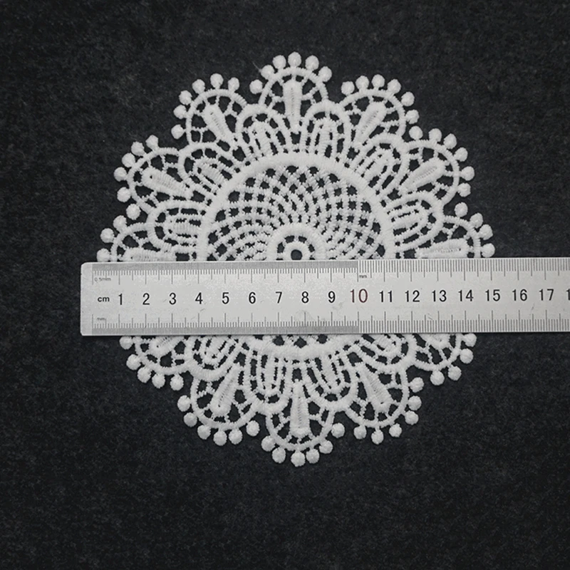 Natale ricamo fiore Applique tavolo tovaglietta tazza Pad copertura tazza da caffè bevande sottobicchieri per occhiali capodanno tazza Mat