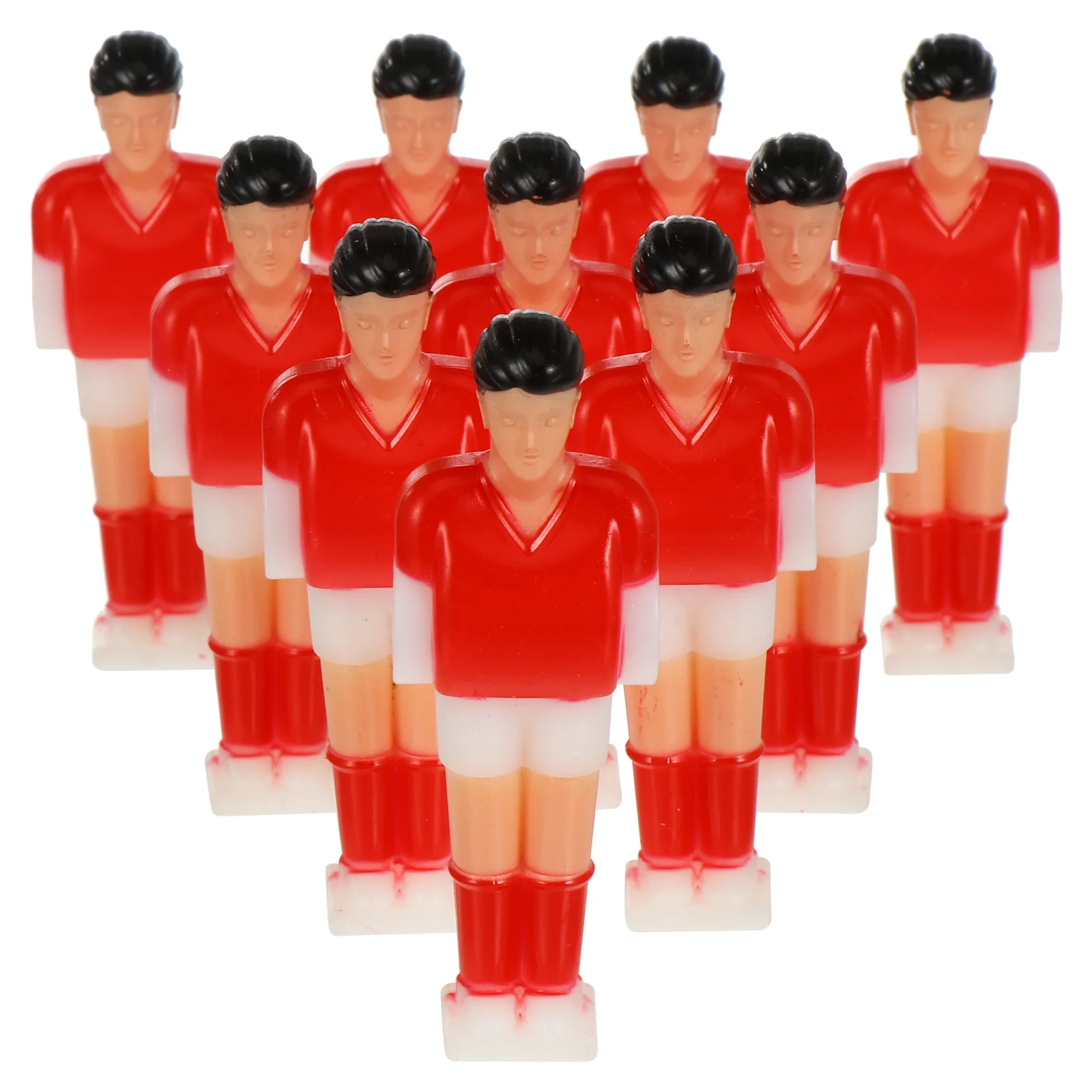 11 Pcs Plastic Men Football Player Statues Table Boys Foosball Toys Soccer Tables Tabletop Players Replacement Figures