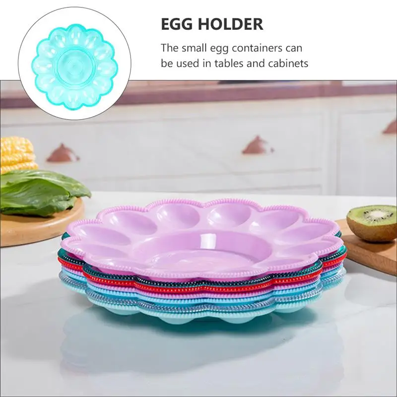 Egg Plate Tray Holder Deviled Serving Storage Container Box Refrigerator Dishorganizer Display Platter Carrier Casekitchen Trays