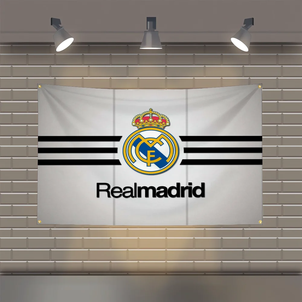 RealS MadridS Garage Flag Decorative Hanging Flags for Rooms Outdoor Decor Wall Decoration Room Accsessories Home Decor Items