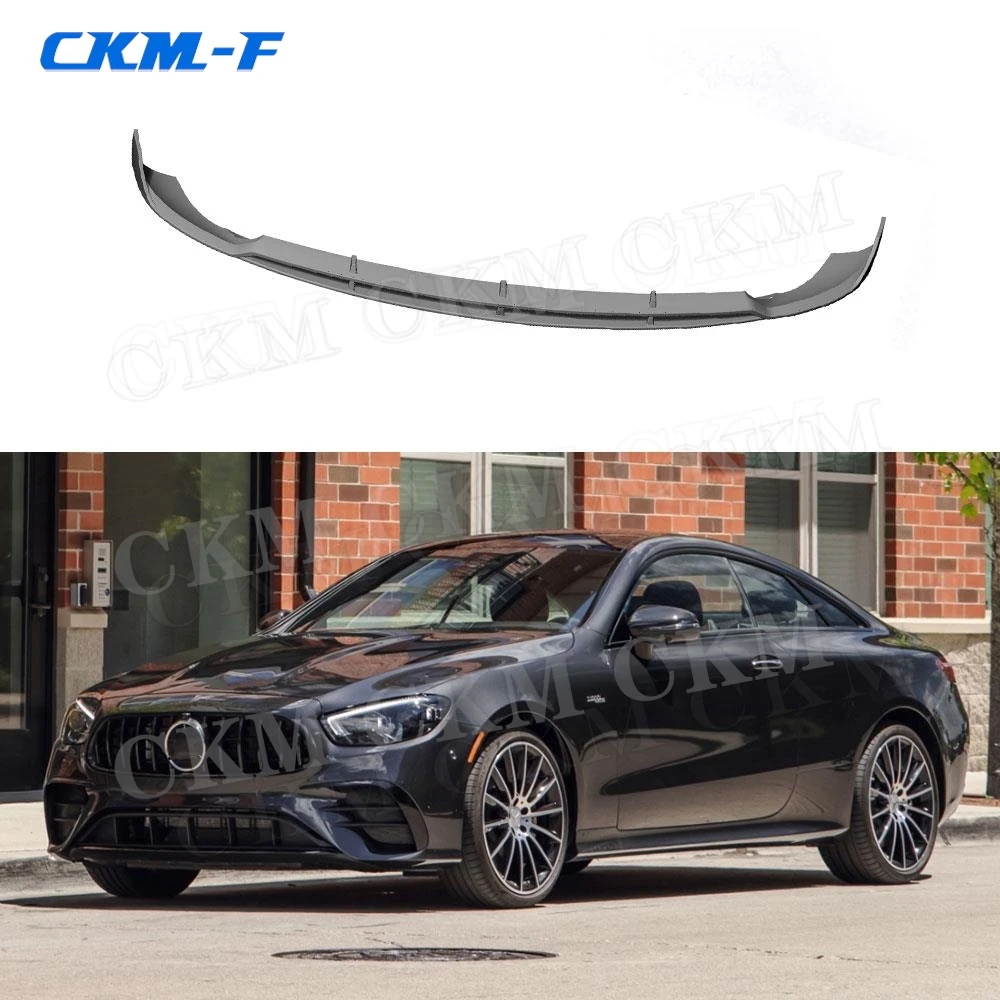 Dry Carbon Fiber Auto Accessories Front Bumper Lip Chin Spoiler For Mercedes Benz E Class C238 E53 AMG Coupe 2 Door 2020 UP