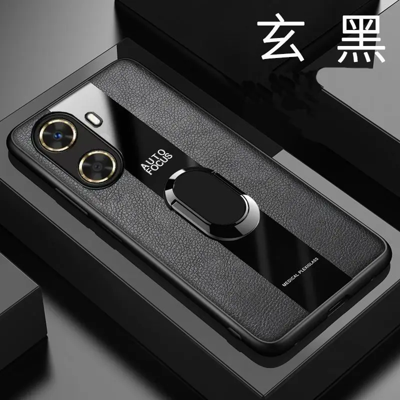 حافظة حامل مغناطيسي فاخر لهاتف Redmi Turbo4 أغطية جلد لهاتف Redmi Turbo4 Ring Capa ممتص للصدمات