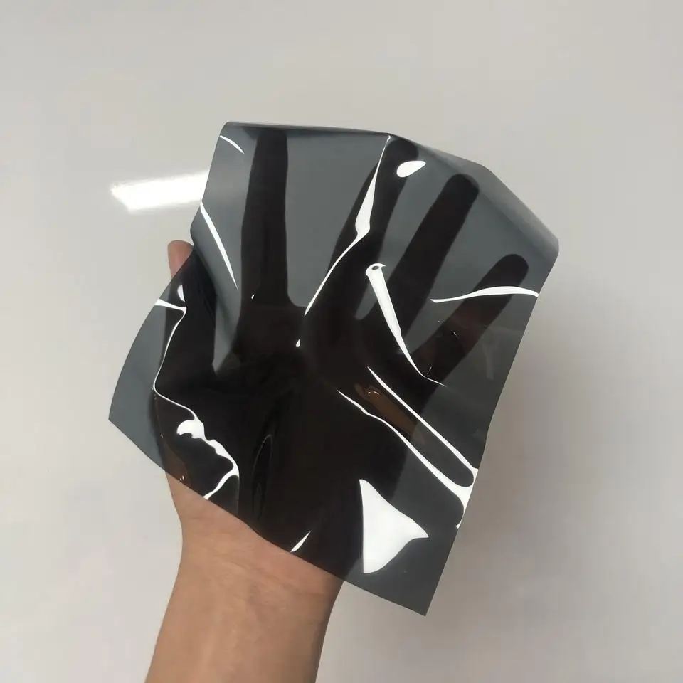 طبقة حماية لمصباح السيارة باللون الرمادي الخفيف من مادة TPU للمصباح الأمامي مع الهواء بدون هواء #5