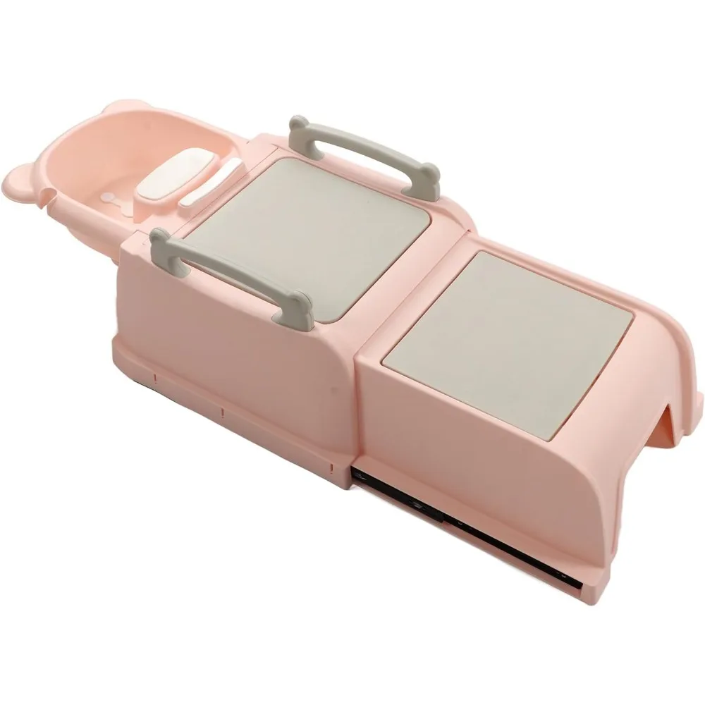 

Shampoo Chair Bather, Retractable Shampoo Chair with Removable Basin - Household Ergonomic Toddler Hair Washing Baby