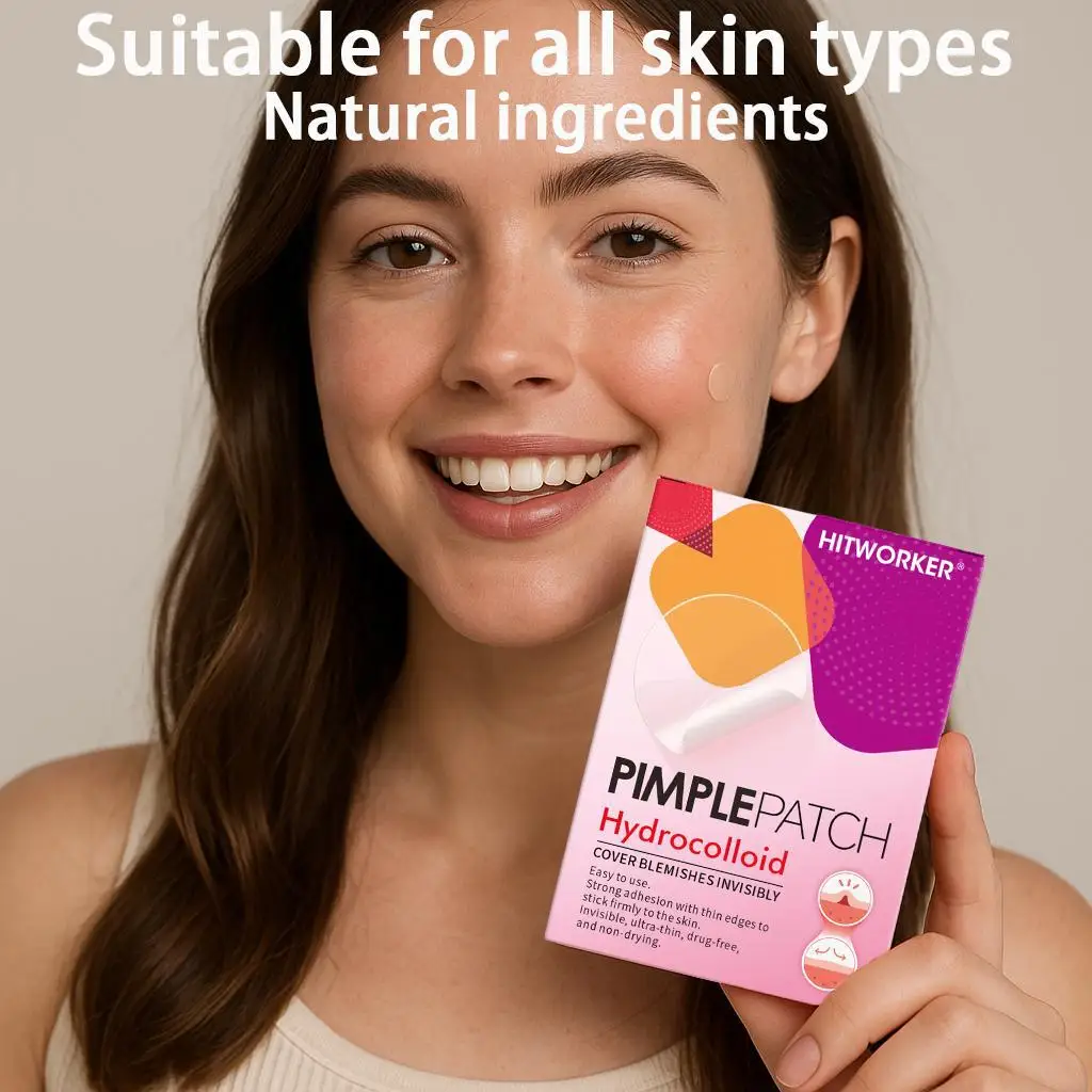 رقعة إزالة حب الشباب هيدروجيل، كل علبة/332 قطعة، خالية من الكحول ولا طعم لها، تستخدم لعيائح الوجه السرية #2
