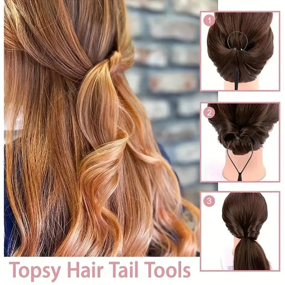 

7Pcs/Set Edge Control Hairdressing Tool Set Eyebrow Brush with Braiders Hair Brush Set Plastic Ponytail Creator