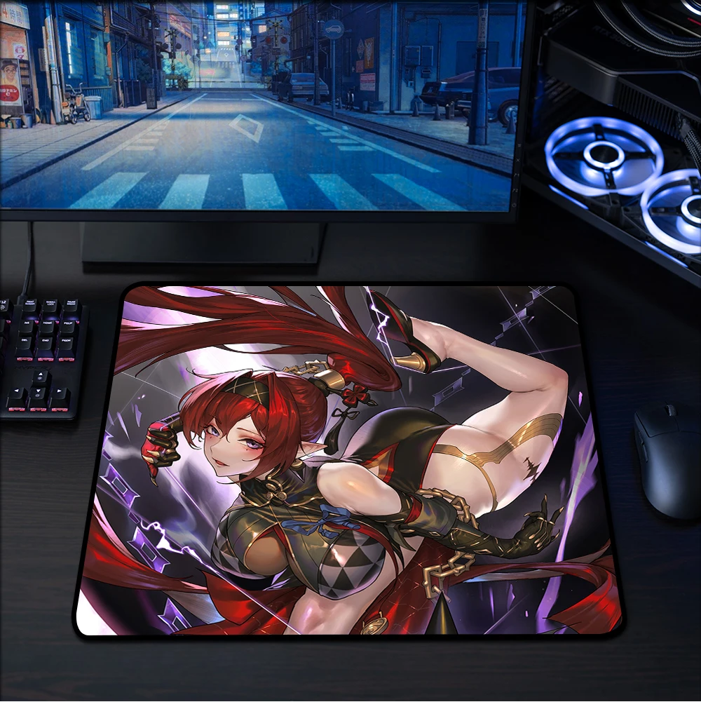 

Игровой коврик для мыши Wuthering Waves, игровой профессиональный коврик для мыши Yinlin Balance для киберспорта XL FPS Gamer, водонепроницаемый коврик для компьютерной мыши