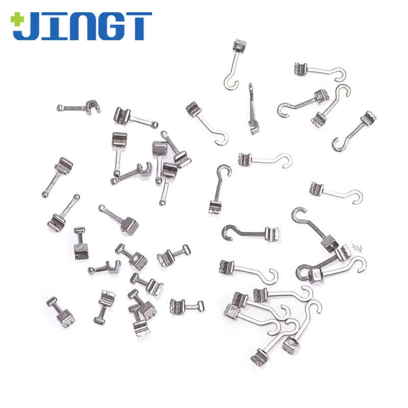 

JINGT Dental Universal Free Pull Hook Traction Mouth Orthopedic Orthodontic Material Dentistry Correction Materials