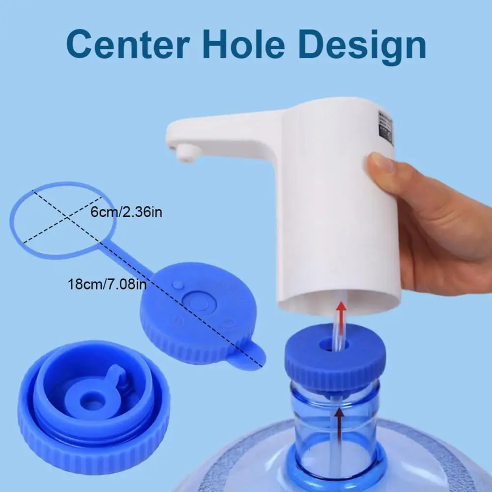 5Pcs 5 Gallon Water Jug Lid Food Grade Leak Proof Reusable Water Bucket Sealing Lid Universal 45MM Water Dispenser Lid