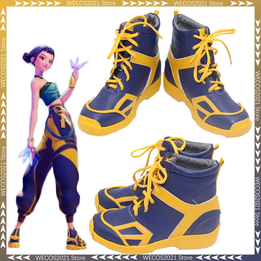 

Cartoon Demon Hunter of KPop Zoey Shoes Women Cosplay Fantasy Boots Costume Disguise Accessories Adult Women Roleplay Props