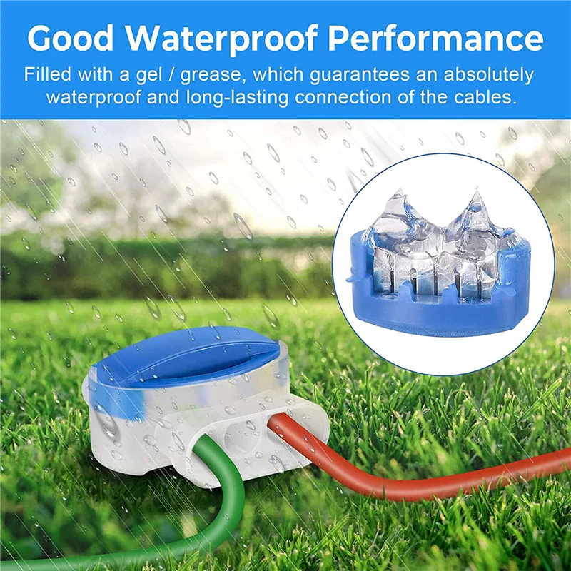 

ABZC-Cable Connector, 40 Pieces Cable Connectors For Robotic Lawnmower, Automower Waterproof Cable Clamps Connection Clamps